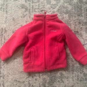Like NEW pink Columbia fleece 12-18 months
